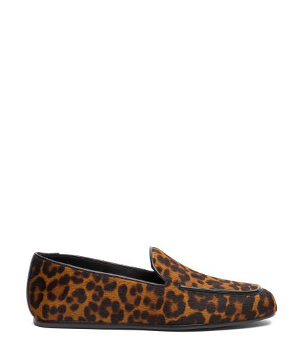 LEE LOAFER, CHAUSSURES PLATES ET MOCASSINS, , LEOPARD HAIR CALF - Stuart Weitzman - Modalova