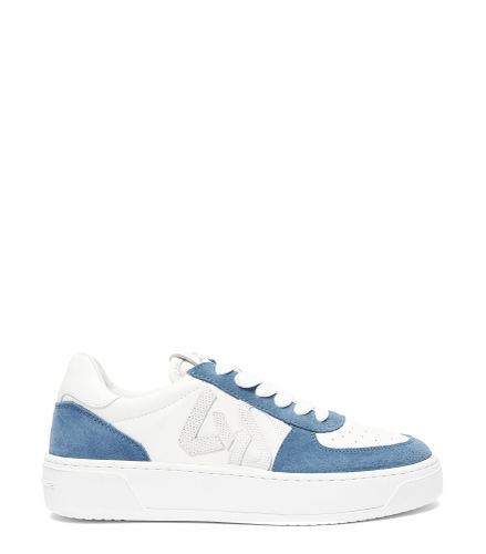 SW COURTSIDE MONOGRAM SNEAKER, SNEAKERS, /, CUIR DE VEAU LISSE/DAIM - Stuart Weitzman - Modalova