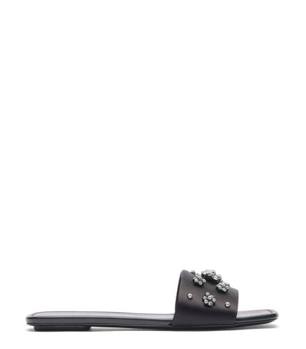 POPPY FLAT SLIDE, Last chance, /ARGENTÉ/, SATIN/CRISTAL/PERLE - Stuart Weitzman - Modalova