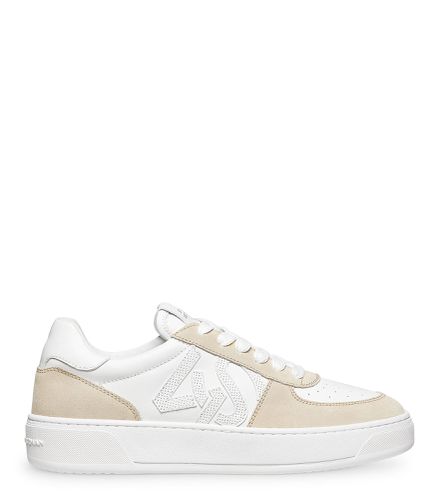 SW COURTSIDE MONOGRAM SNEAKER, Last chance, /, CUIR DE VEAU LISSE/DAIM - Stuart Weitzman - Modalova