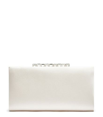 THE VIP CRYSTAL CLUTCH, SACS, CRÈME, SATIN - Stuart Weitzman - Modalova