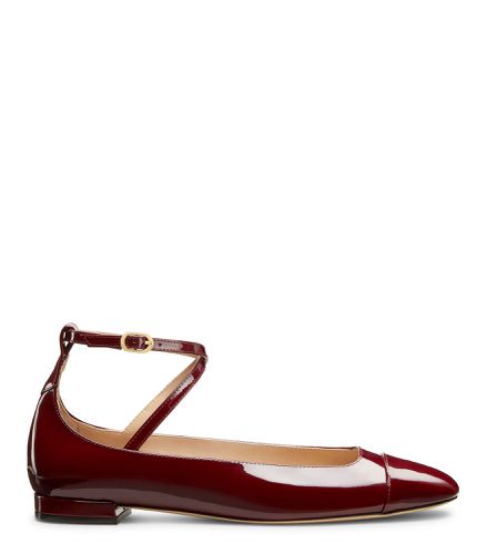 EDEN STRAP FLAT, CHAUSSURES PLATES ET MOCASSINS, , CUIR VERNIS - Stuart Weitzman - Modalova