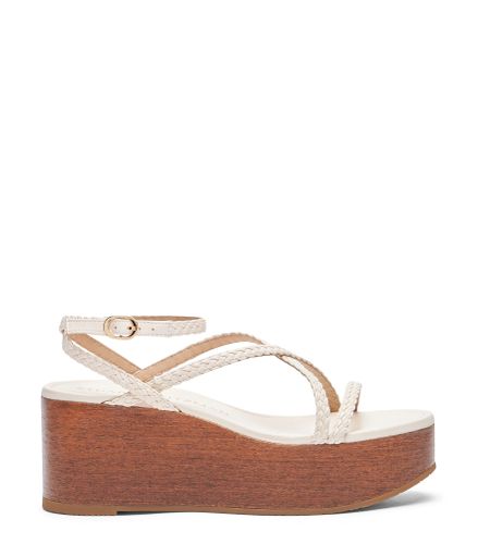 WOVETTE WEDGE, Last chance, /, TISSU MÉTALLIQUE/WOOD - Stuart Weitzman - Modalova
