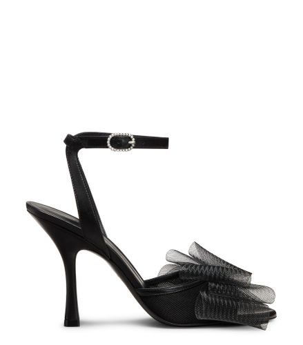 BLUSHING BOW 100 SANDAL, Last chance, , CUIR NAPPA LAQUÉ/MESH - Stuart Weitzman - Modalova