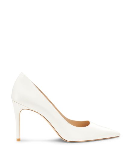 STUART POWER 85 PUMP, ESCARPINS, CRÈME, CUIR DE VEAU LISSE - Stuart Weitzman - Modalova