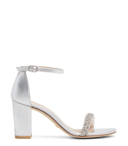 NEARLYNUDE HIGHSHINE SANDAL, Chaussures de soirée, , MÉTALLISÉ LIQUIDE - Stuart Weitzman - Modalova