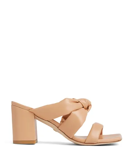 PLAYA 75 KNOT BLOCK SLIDE, SANDALES, , CUIR NAPPA VERNI - Stuart Weitzman - Modalova