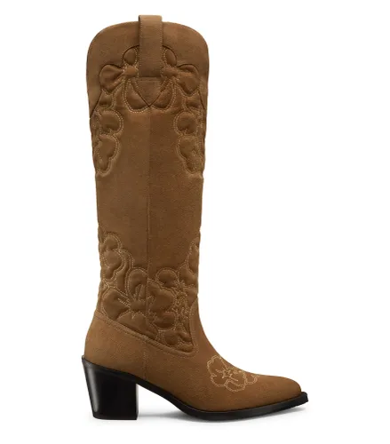 FELIX BOOT, BOTTES ET BOTTINES, /, JASMINE STITCHED SPORT SUEDE/STACKED - Stuart Weitzman - Modalova