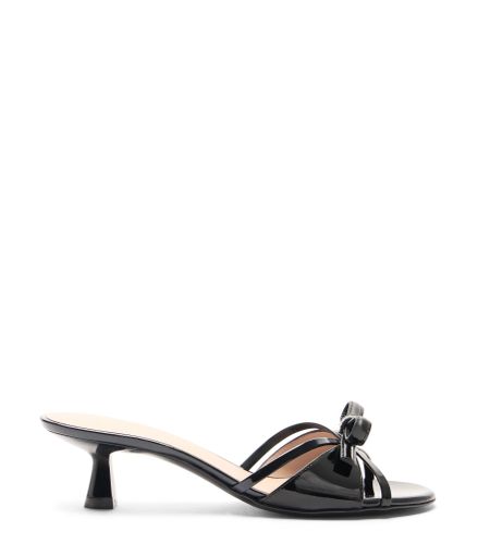 FELICITY BOW 50 SLIDE, SANDALES ET CHAUSSURES COMPENSÉES, , CUIR VERNIS - Stuart Weitzman - Modalova