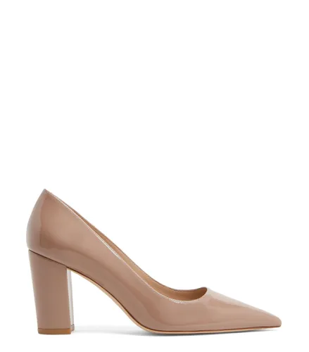 STUART 85 BLOCK PUMP, ESCARPINS, , CUIR VERNIS - Stuart Weitzman - Modalova