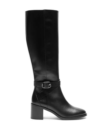 ESME BELTED ZIP BOOT, BOTTES ET BOTTINES, , HERITAGE CALF/STACKED - Stuart Weitzman - Modalova