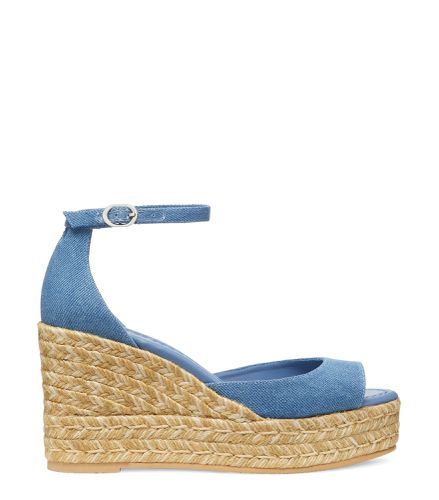 NUDISTIA ESPADRILLE WEDGE, CHAUSSURES COMPENSÉES, LAVÉ, DENIM - Stuart Weitzman - Modalova