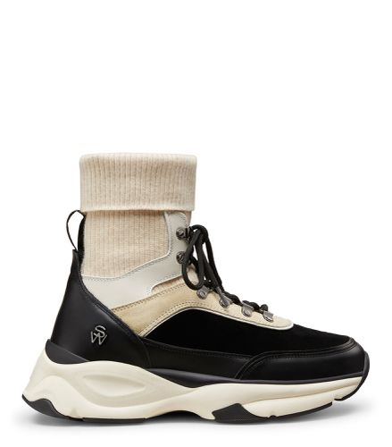 SW HIKER HIGH-TOP TRAINER, SNEAKERS, /, CUIR DE VEAU/DAIM/CASHMERE - Stuart Weitzman - Modalova