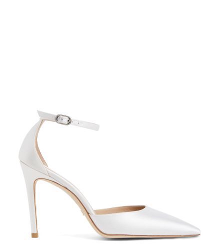 STUART 100 STRAP PUMP, ESCARPINS ET SLINGBACK, , SATIN - Stuart Weitzman - Modalova