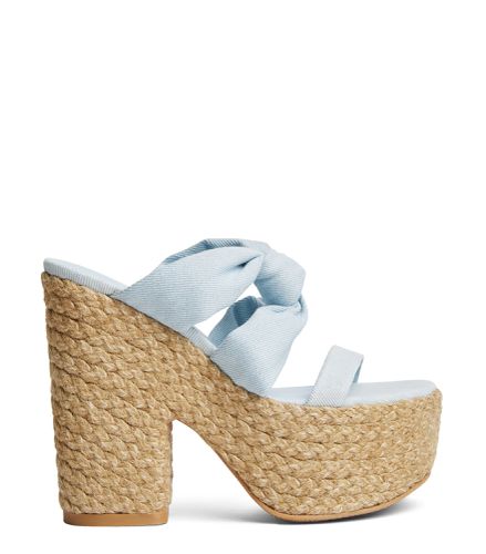 PLAYA SOHIGH 145 KNOT PLATFORM SLIDE, Sandals CHC, , VINTAGE - Stuart Weitzman - Modalova