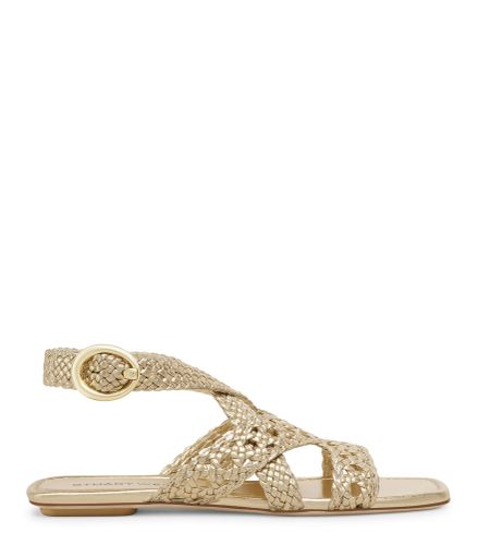 THEA SANDAL, SANDALES, , METALLIC WOVEN - Stuart Weitzman - Modalova