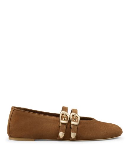 MAVEN MARY JANE, CHAUSSURES PLATES ET MOCASSINS, , SPORT SUEDE - Stuart Weitzman - Modalova