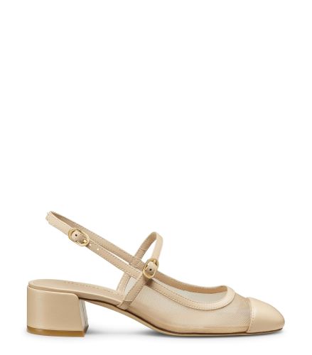 MAEVE MARY JANE SLINGBACK, Last chance, /BARELY , MESH GALA/LACQUERED NAPPA - Stuart Weitzman - Modalova