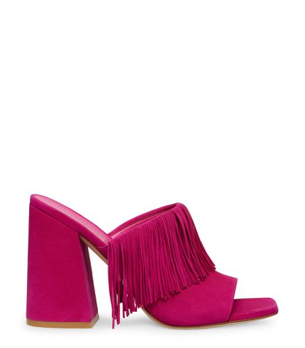 TIA FRINGE 100 SLIDE, SANDALES, BÉGONIA, DAIM - Stuart Weitzman - Modalova