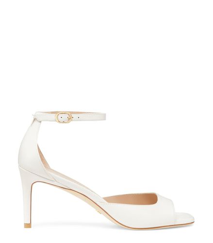 NUDISTIA 75 SANDAL, SANDALES, CRÈME, CUIR DE VEAU LISSE - Stuart Weitzman - Modalova