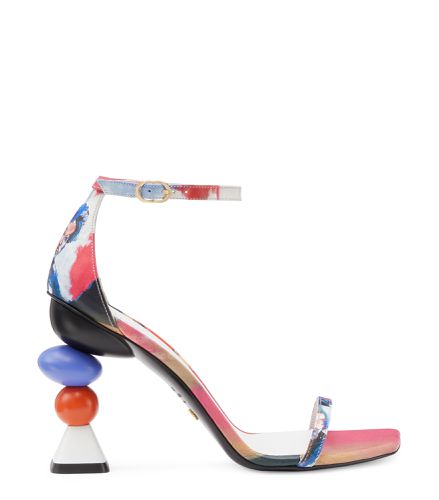 SW X KIDSUPER NUDISTCURVE SANDAL, Last chance, , CUIR DE VEAU LISSE - Stuart Weitzman - Modalova