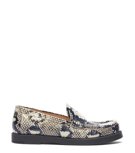 BLAKE LOAFER, CHAUSSURES PLATES ET MOCASSINS, , MINI PRINTED PYTHON - Stuart Weitzman - Modalova