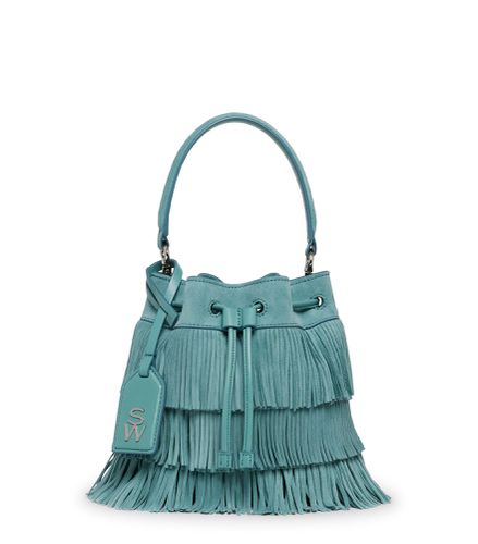 RAE FRINGE MINI BUCKET BAG, SACS, , DAIM - Stuart Weitzman - Modalova