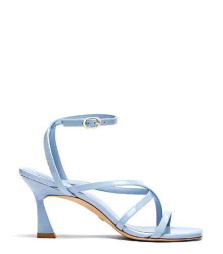 OASIS 75 ANKLE-STRAP SANDAL, Last chance, , CUIR VERNIS - Stuart Weitzman - Modalova