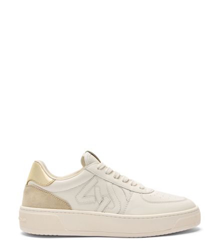 SW COURTSIDE MONOGRAM SNEAKER, SNEAKERS, //, CUIR DE VEAU/DAIM/CUIR MÉTALLIQUE - Stuart Weitzman - Modalova