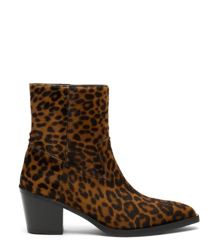 TATE BOOTIE, BOTTES ET BOTTINES, /, LEOPARD HAIR CALF/STACKED - Stuart Weitzman - Modalova