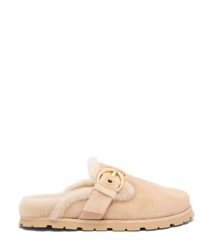 CHRYSTIE SHEARLING MULE, CHAUSSURES PLATES ET MOCASSINS, /, SPORT SUEDE/SHORT SHEARLING - Stuart Weitzman - Modalova