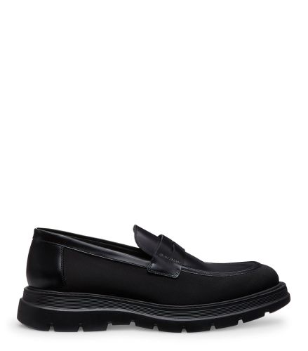 SW CLUB LA PENNY LOAFER, CHAUSSURES PLATES ET MOCASSINS, , BROSSÉ/TISSU STRETCH - Stuart Weitzman - Modalova