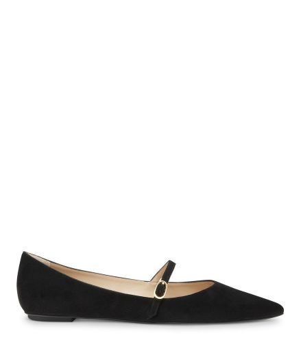 EMILIA MARY JANE FLAT, CHAUSSURES PLATES ET MOCASSINS, , SUEDE - Stuart Weitzman - Modalova