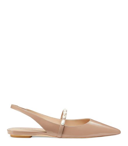 EMILIA PEARLITA SLINGBACK FLAT, CHAUSSURES PLATES ET MOCASSINS, , CUIR VERNIS - Stuart Weitzman - Modalova