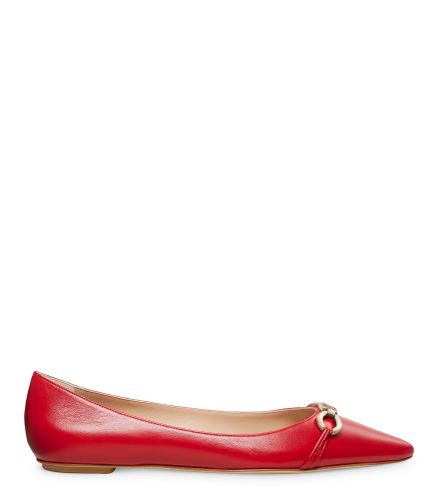 EMILIA SW SIGNATURE FLAT, Last chance, , CUIR NAPPA LAQUÉ - Stuart Weitzman - Modalova