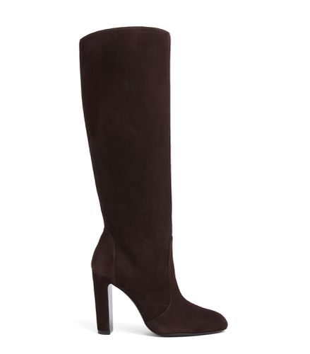 VIDA 100 KNEE-HIGH BOOT, BOTTES ET BOTTINES, ÉBÈNE, DAIM - Stuart Weitzman - Modalova