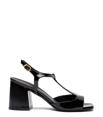 FLAREBLOCK T-STRAP SANDAL, Last chance, , CUIR VERNIS - Stuart Weitzman - Modalova