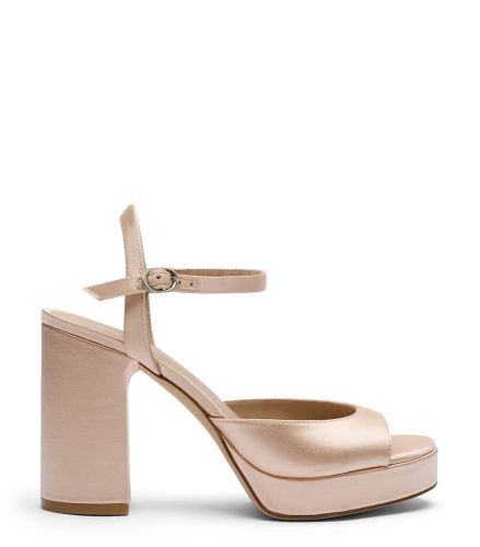 DAYNA II PLATFORM SANDAL, SANDALES, , SATIN - Stuart Weitzman - Modalova