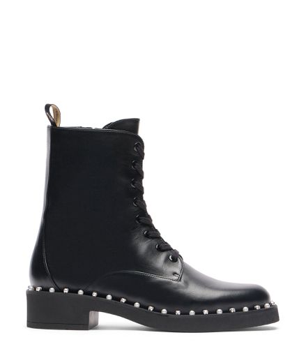 REVERIE LACE-UP BOOTIE, BOTTES ET BOTTINES, , CUIR DE VEAU LISSE - Stuart Weitzman - Modalova