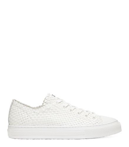 WOVA LOW-TOP SNEAKER, Check immagini, CRÈME, CUIR - Stuart Weitzman - Modalova