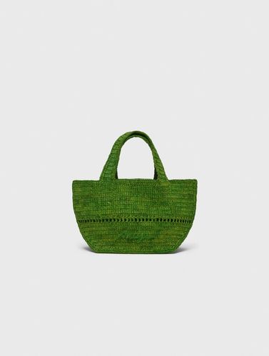 Mini Cabas En Raphia Naturel - Maje - Modalova