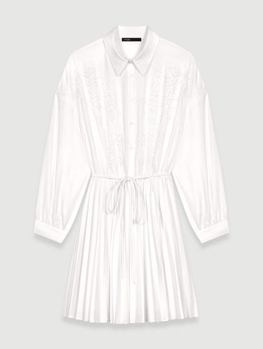 Robe Chemise Courte - Blanc - Maje - Maje - Modalova