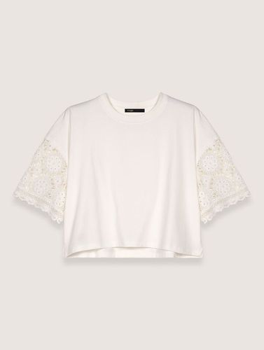 Tee-shirt À Manches En Crochet - Maje - Modalova