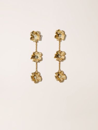 Boucles D'Oreilles Fleurs - Doré - Maje - Modalova