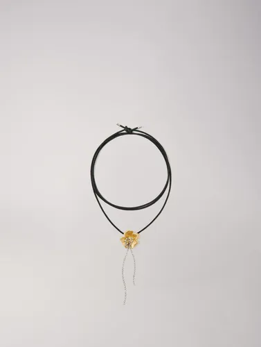 Collier Ras De Cou Fleur - Idée Cadeau - Doré - Maje - Modalova