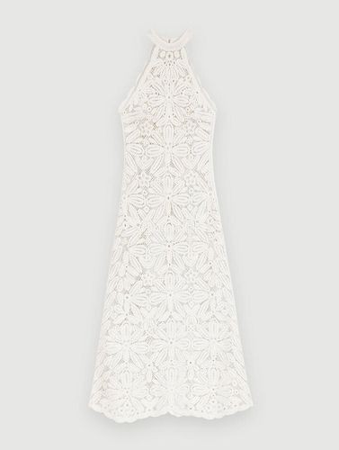 Robe Midi En Maille - Blanc - Maje - Maje - Modalova