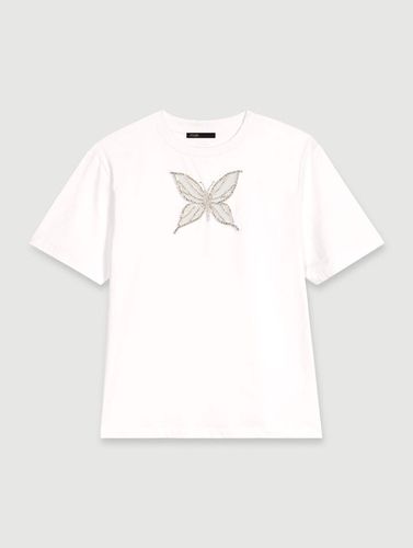 Tee-shirt À Strass - Blanc - Maje - Maje - Modalova