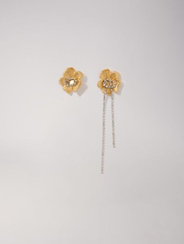 Boucles D'Oreilles Fleurs - Idée Cadeau - Doré - Maje - Modalova