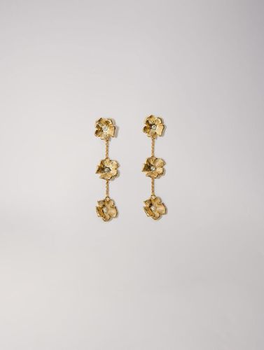 Boucles D'Oreilles Fleurs - Idée Cadeau - Doré - Maje - Modalova