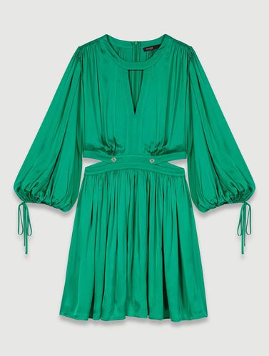 Robe Courte Satinée - Vert - Maje - Maje - Modalova